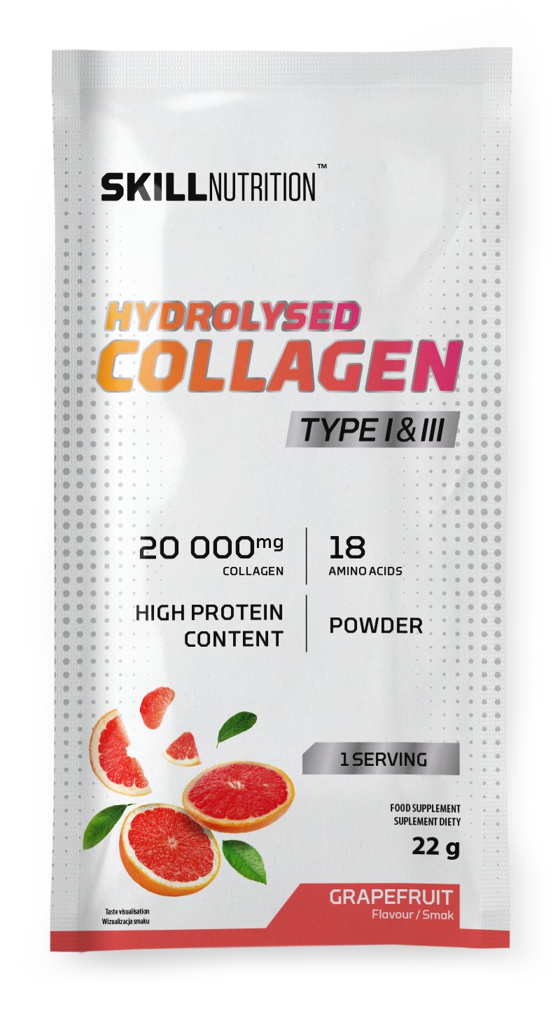 Hydrolysed Collagen Type I & III, Grapefruit - 22g (1 serving)