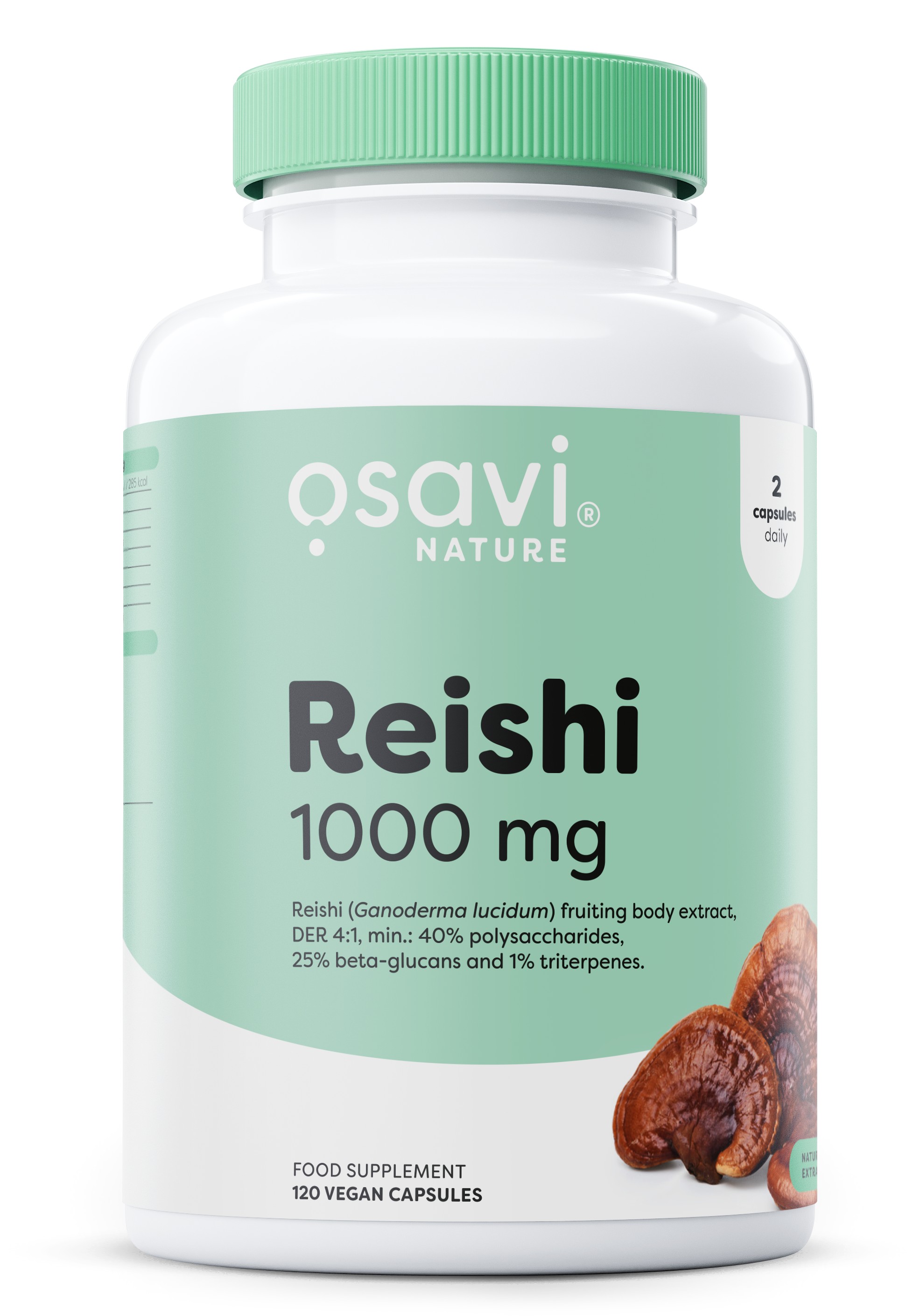 Reishi, 1000 mg - 120 vegan caps