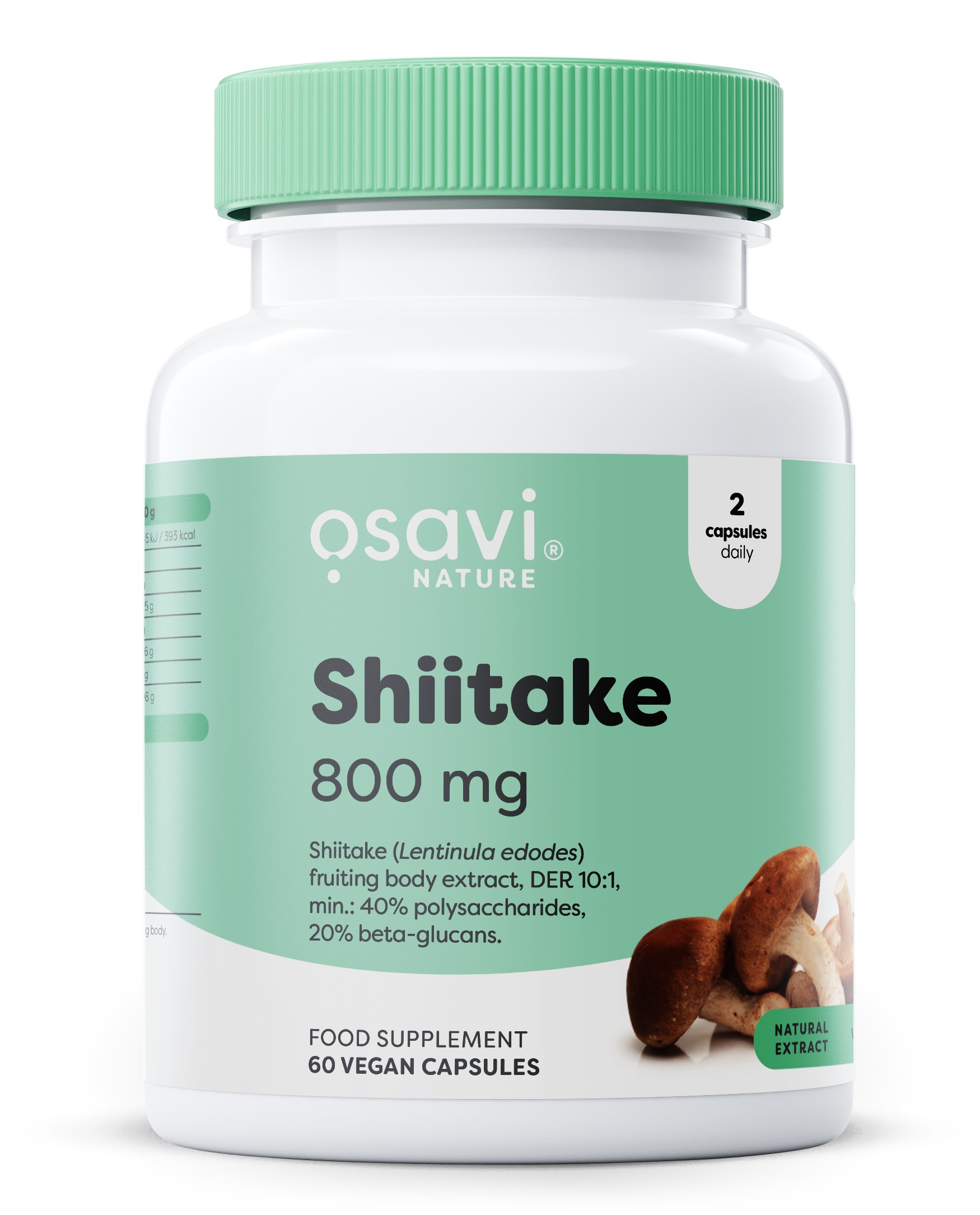 Shiitake, 800mg - 60 vegan caps