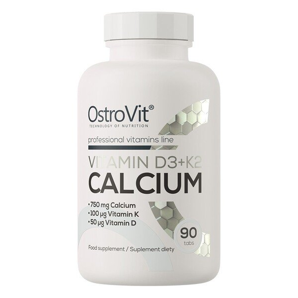 Vitamin D3 + K2 Calcium - 90 tabs