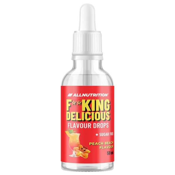 Fitking Delicious Flavour Drops, Peach Beach - 50 ml.