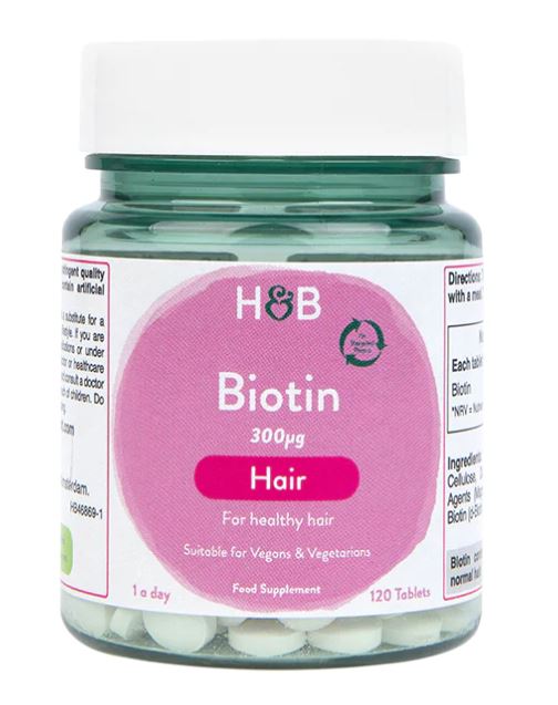 Biotin, 300mcg - 120 tablets (EAN 5059604468698)