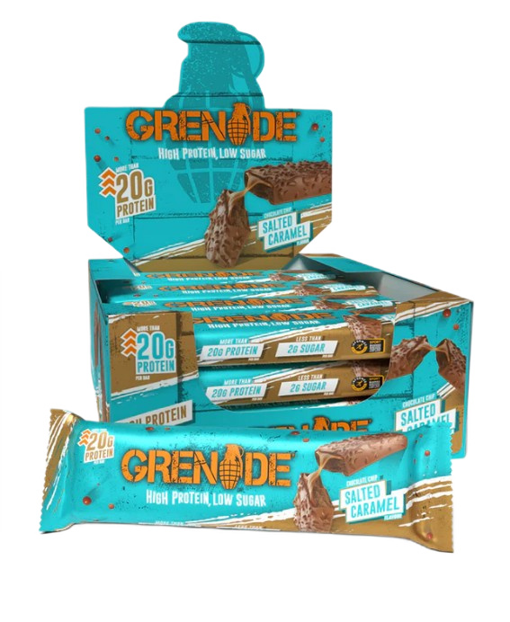 Protein Bars, Chocolate Chip Salted Caramel (EAN 5060221206761) - 12 x 60g
