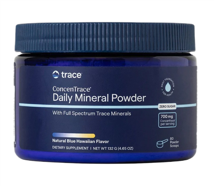 ConcenTrace Daily Mineral Powder, Natural Blue Hawaiian - 132g