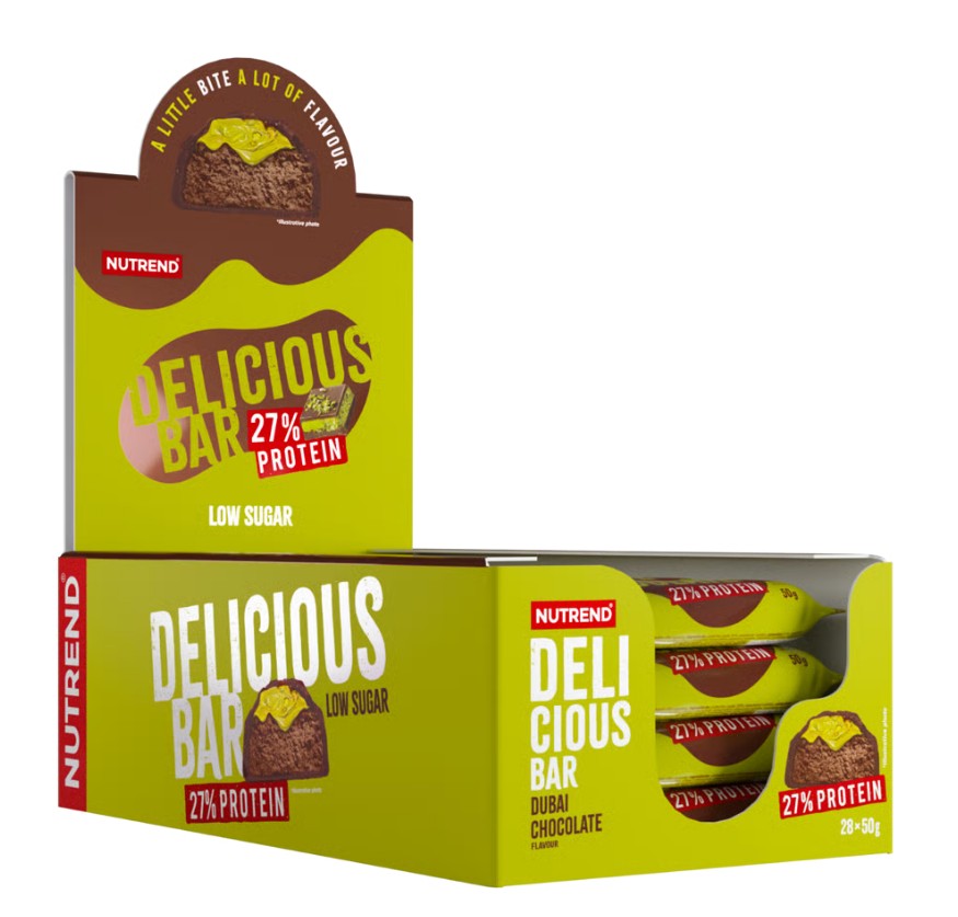 Delicious Protein Bar, Dubai Chocolate - 28 x 50g