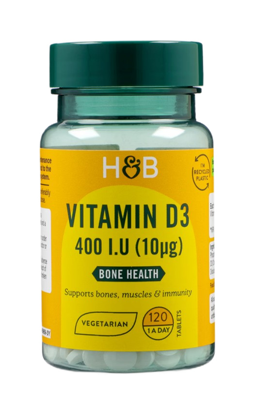 Vitamin D3, 10mcg - 120 tablets