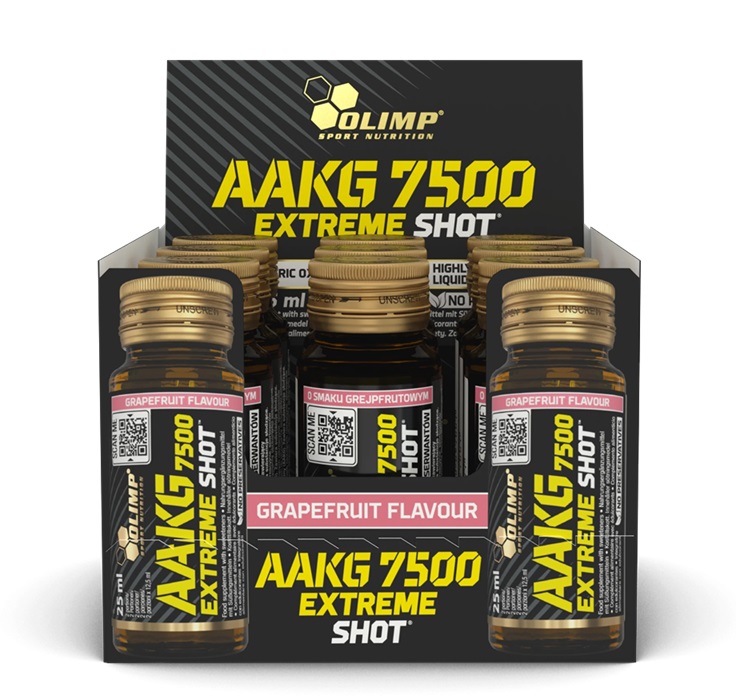 AAKG 7500 Extreme Shot, Grapefruit (EAN 5901330098802) - 9 x 25 ml.