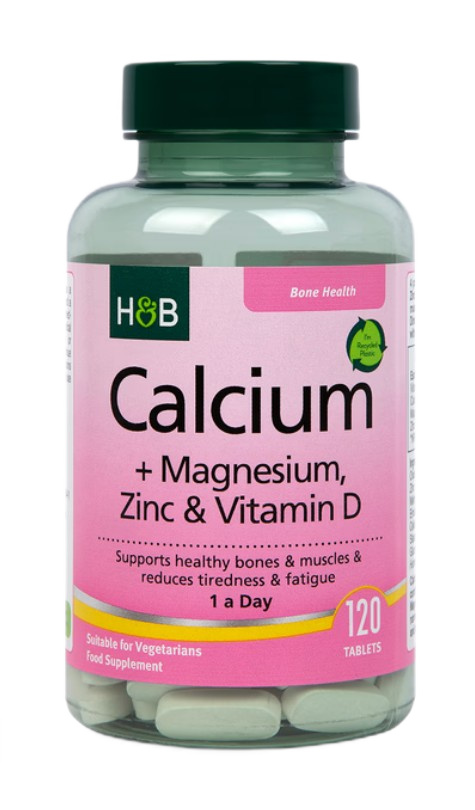 Calcium + Magnesium, Zinc & Vitamin D - 120 tablets (EAN 5059604469640)