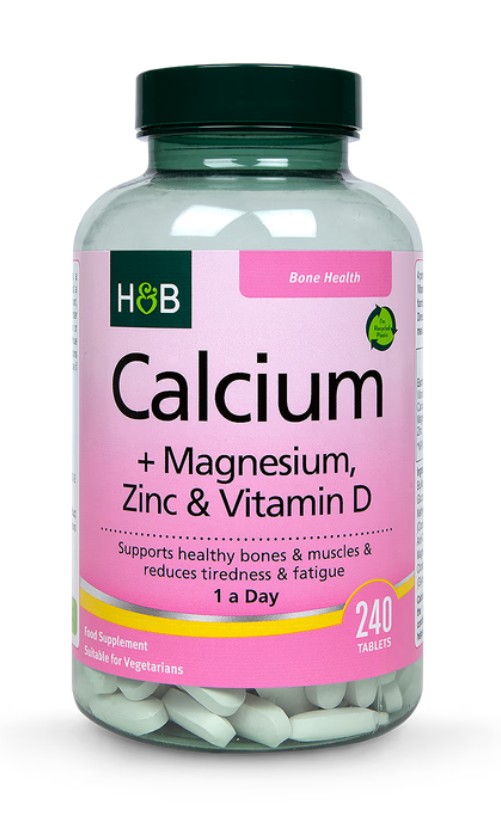 Calcium + Magnesium, Zinc & Vitamin D - 240 tablets