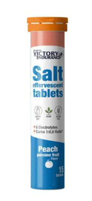 Joe Weider Victory Endurance Salt, Peach Passion Fruit - 15 effervescent tablets