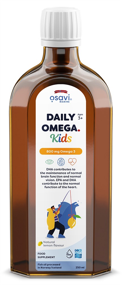 Daily Omega Kids, 800mg Omega 3 (Natural Lemon) - 250 ml.