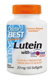 Lutein with Lutemax, 20mg - 60 softgels