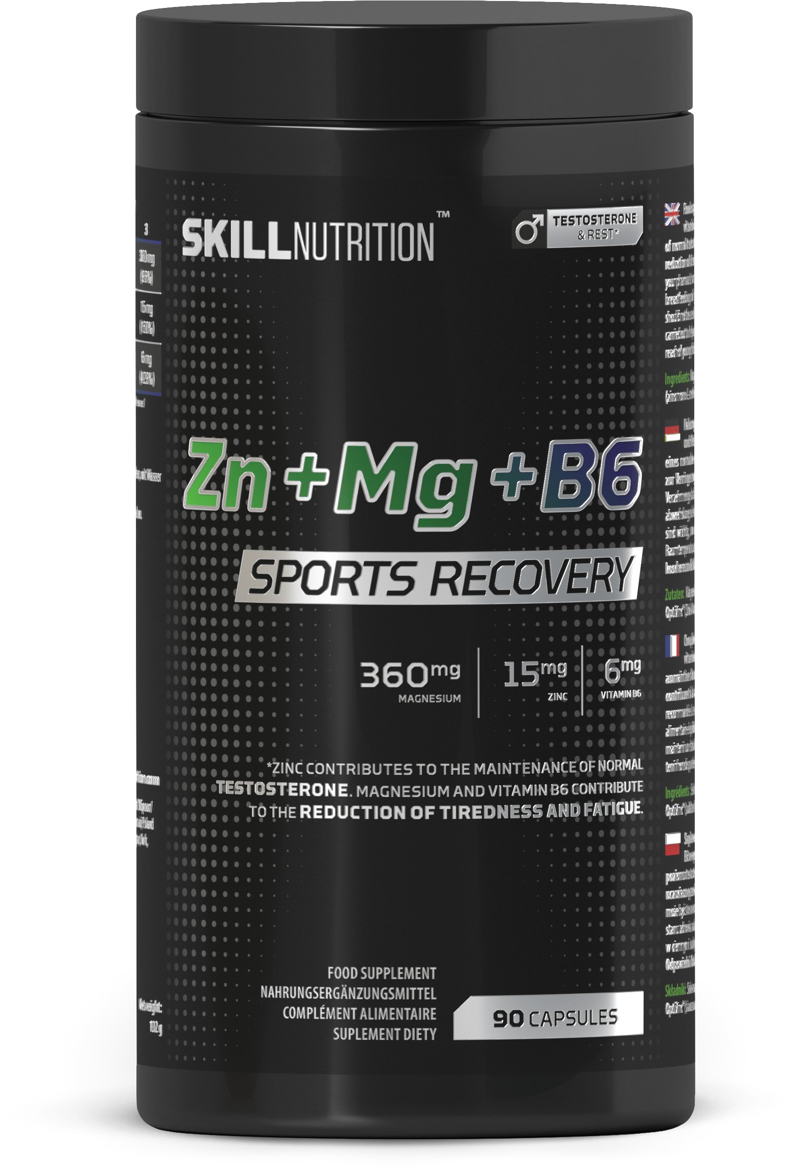 Zn + Mg + B6, Sports Recovery - 90 caps