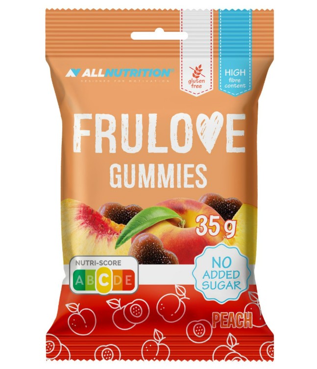 Frulove Gummies, Peach - 35g