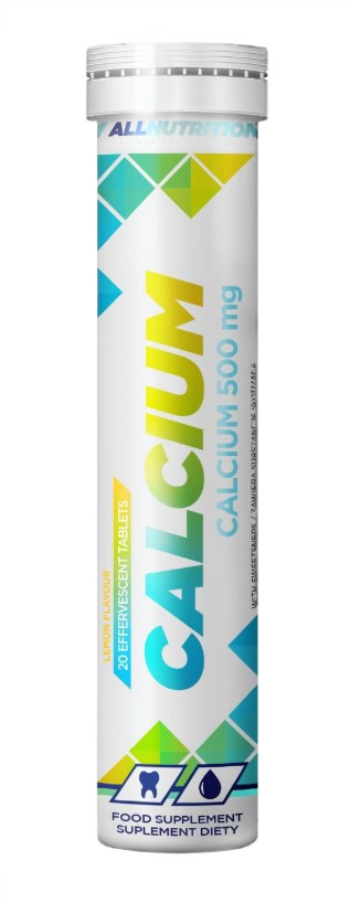 Calcium, 500mg (Lemon) - 20 effervescent tablets