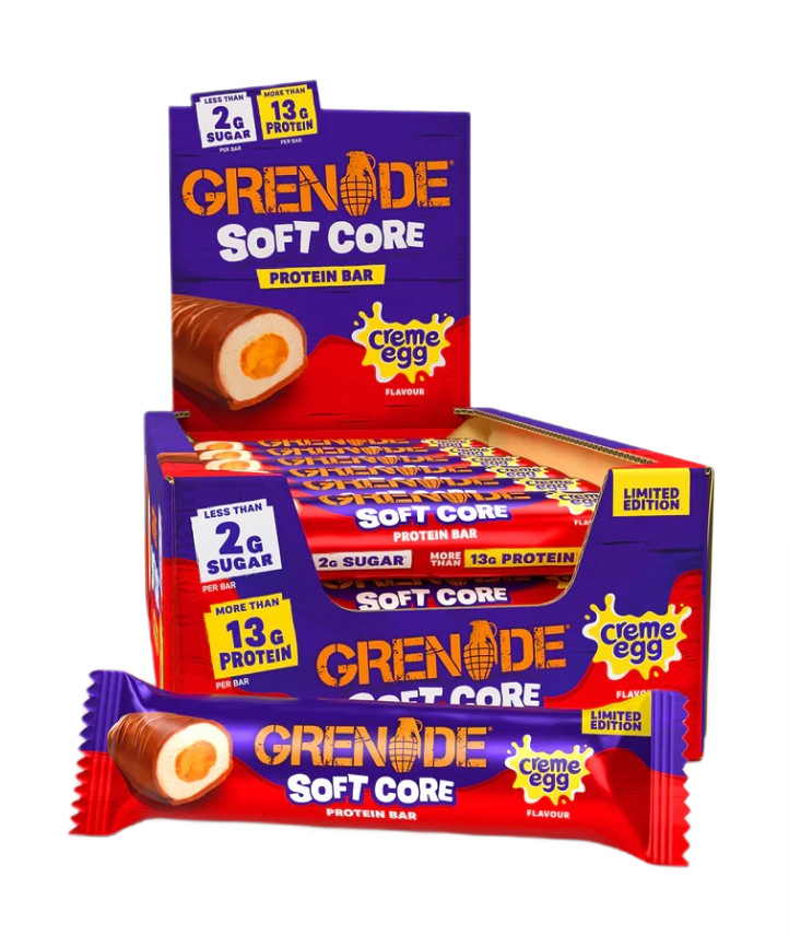Soft Core Protein Bars, Creme Egg - 18 x 45g