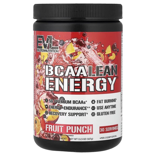 BCAA Lean Energy, Fruit Punch (EAN 810167100167) - 327g
