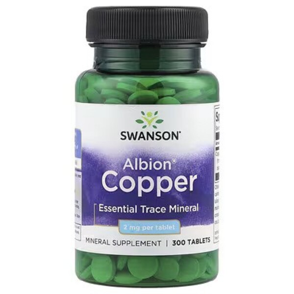 Albion Copper, 2mg - 300 tablets