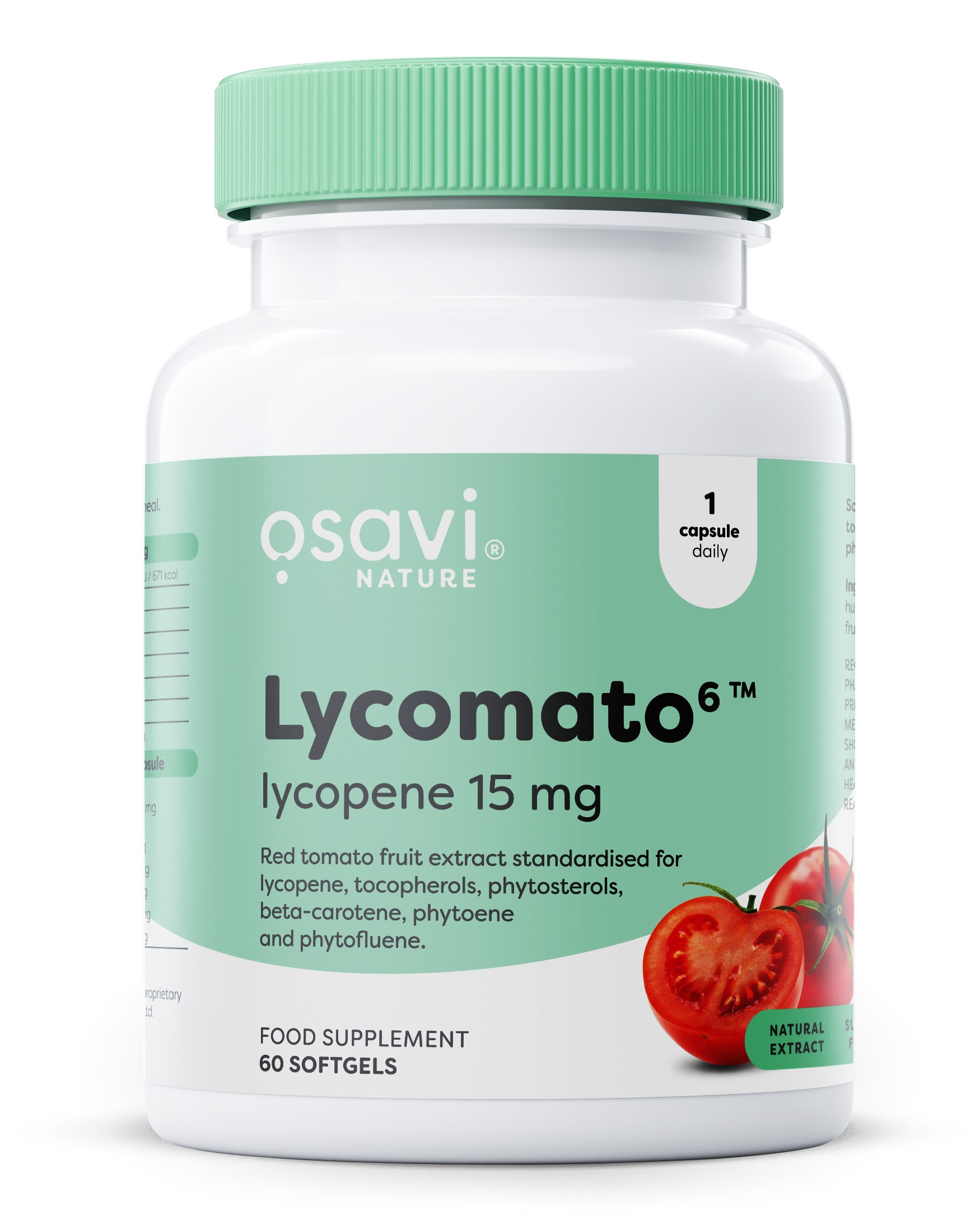 Lycomato Lycopene, 15 mg - 60 softgels