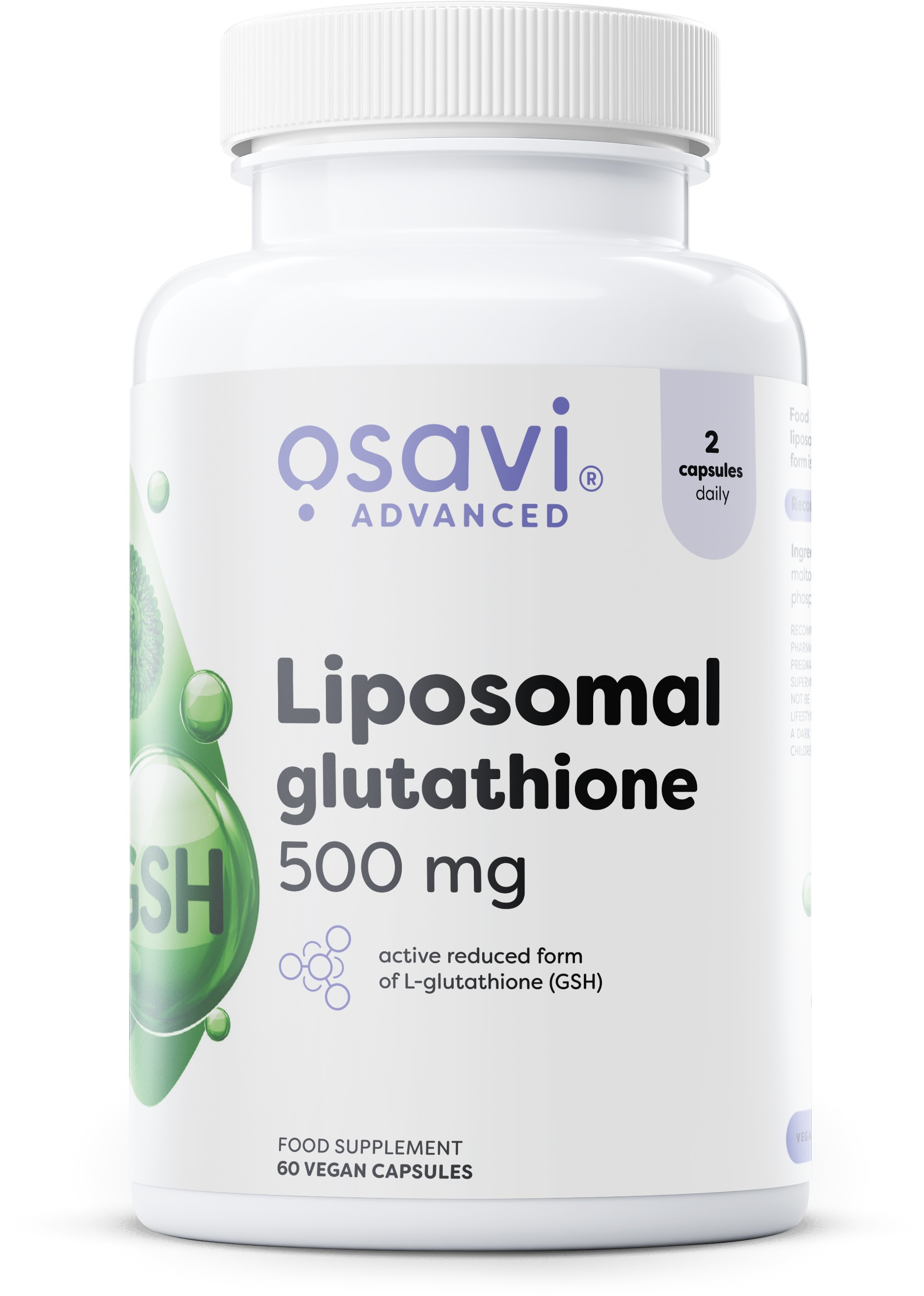 Liposomal Glutathione, 500 mg - 60 vegan caps