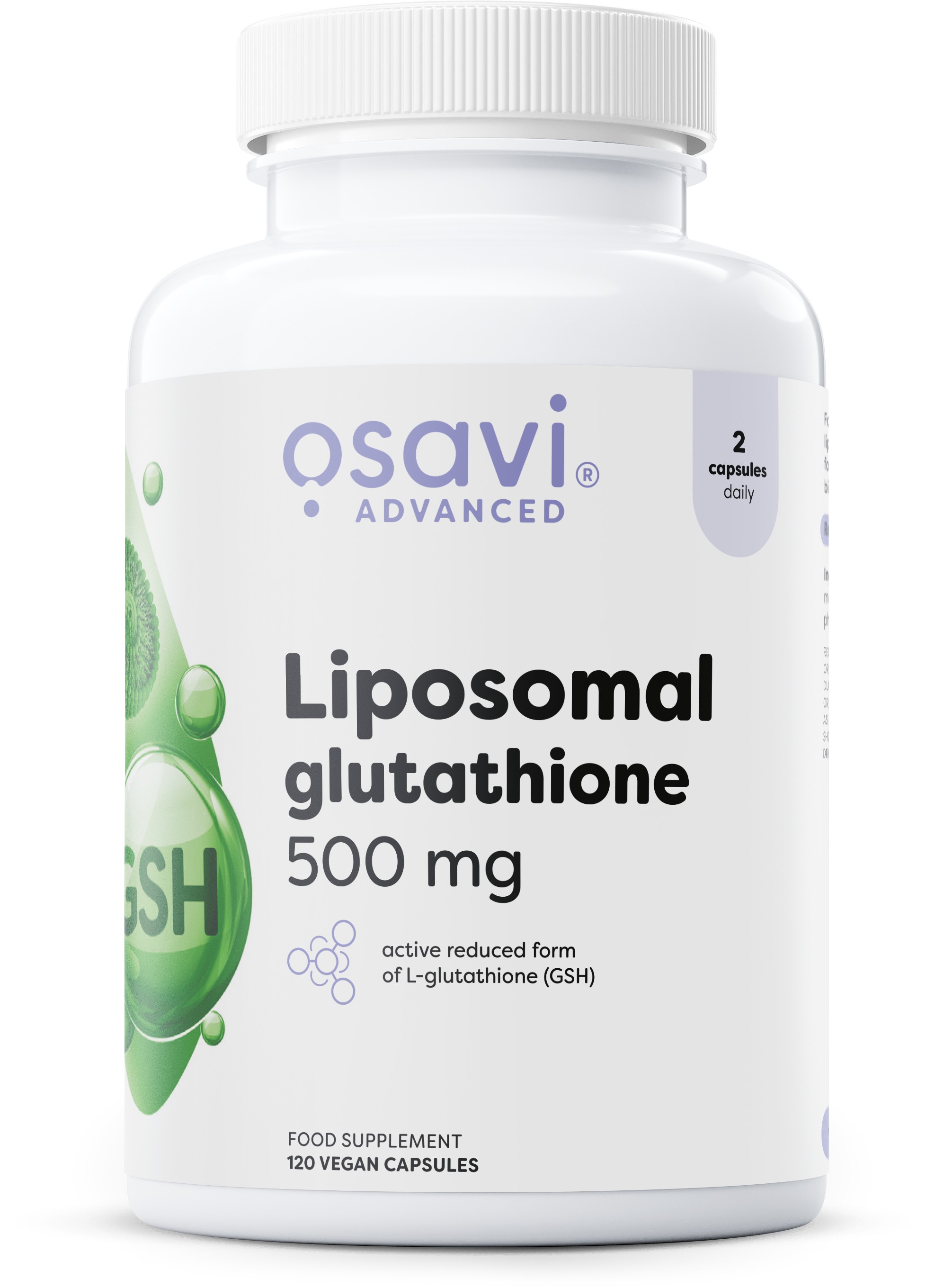 Liposomal Glutathione, 500 mg - 120 vegan caps