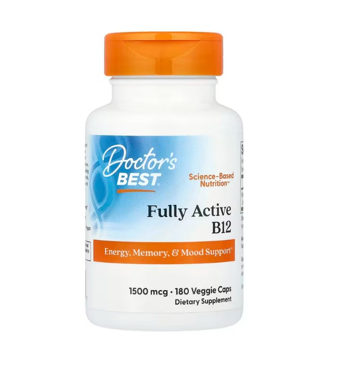 Fully Active B12, 1500mcg - 180 vcaps