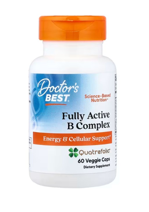 Fully Active B-Complex with Quatrefolic - 60 vcaps