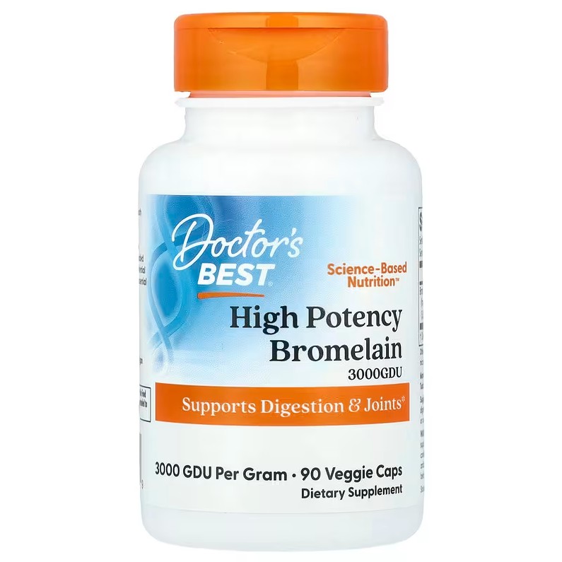 High Potency Bromelain, 3000 GDU - 90 vcaps