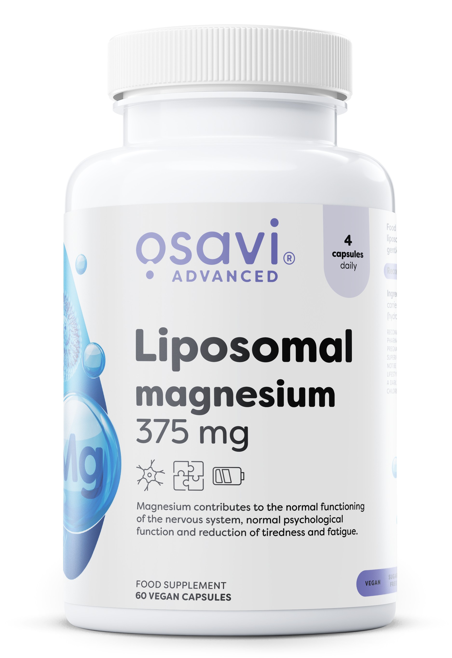 Liposomal Magnesium, 375 mg - 60 vegan caps