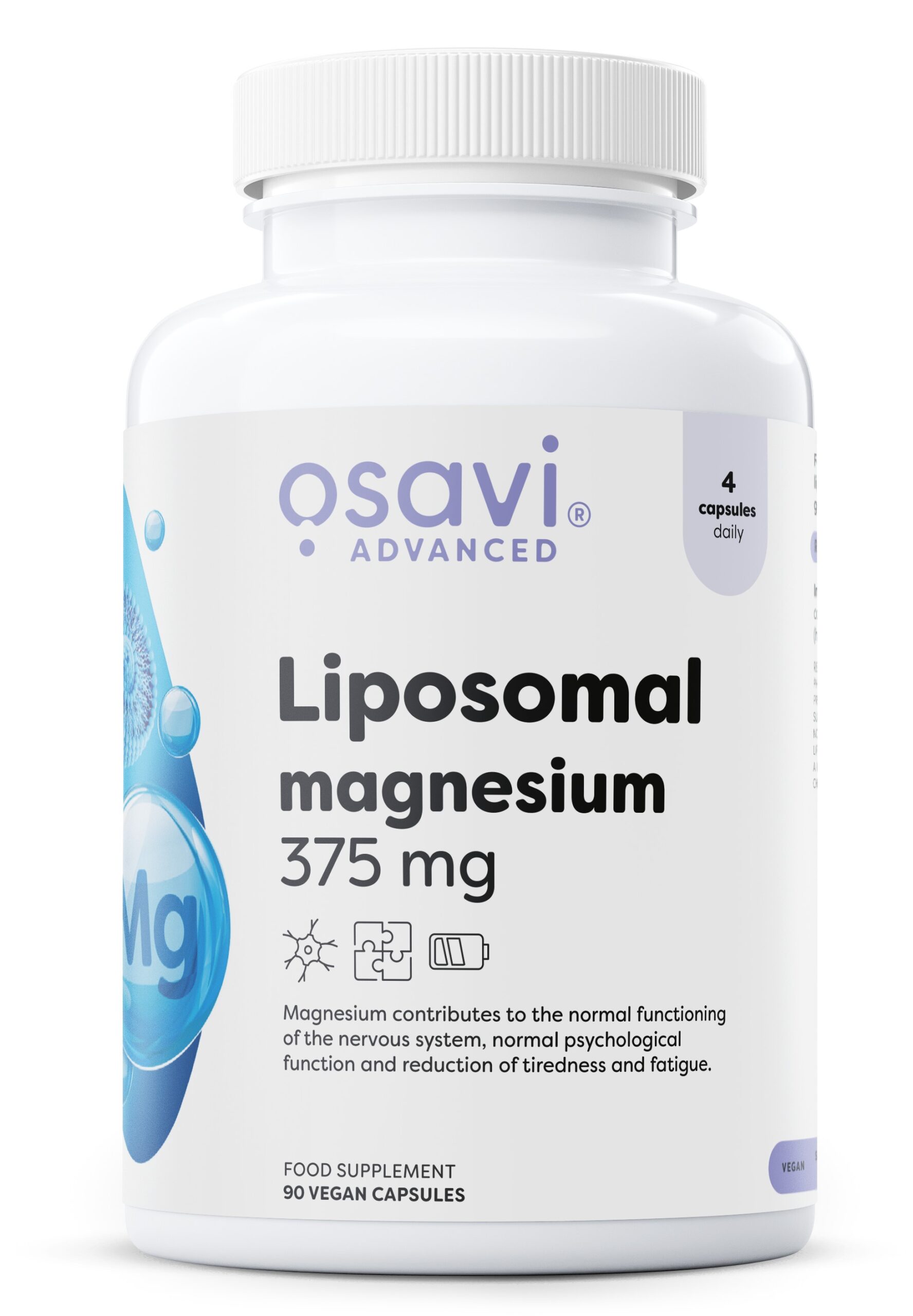 Liposomal Magnesium, 375 mg - 90 vegan caps