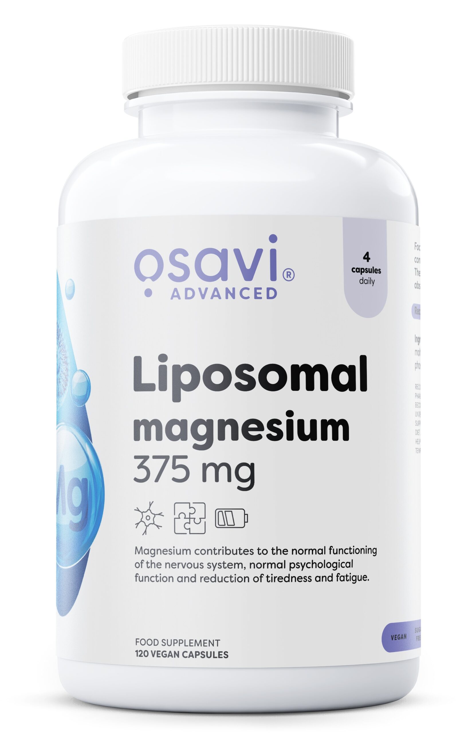 Liposomal Magnesium, 375 mg - 120 vegan caps
