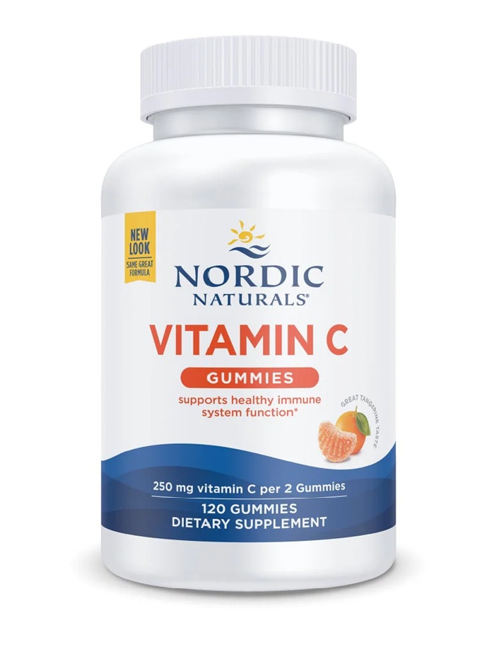 Vitamin C Gummies, 250mg Tangerine - 120 gummies