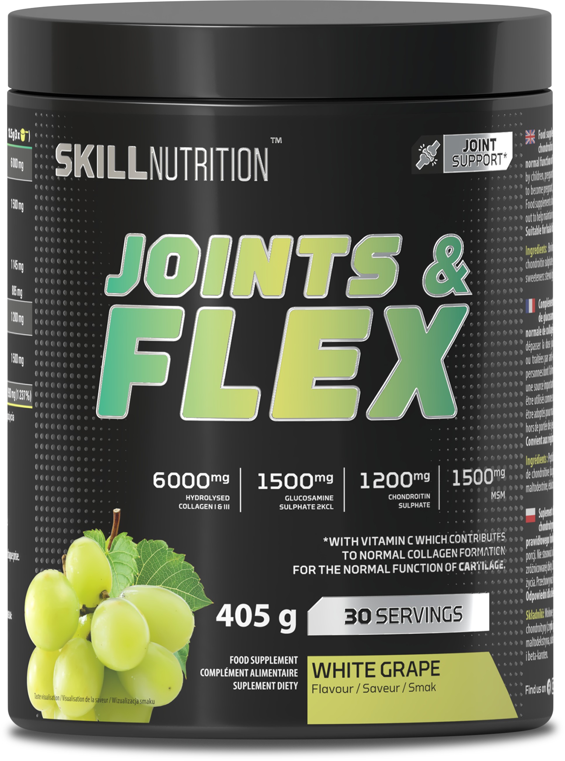 Joints & Flex Powder, White Grape - 405g