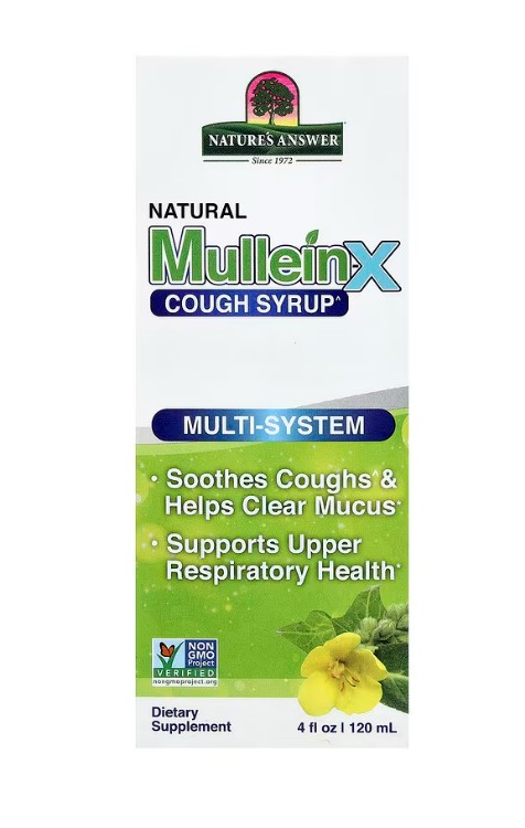 Natural Mullein-X Cough Syrup - 120 ml.