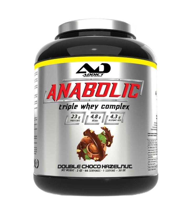 Anabolic Triple Whey Complex, Double Choco Hazelnut - 2000g