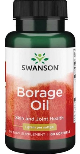 Borage Oil. 1000mg - 60 softgels