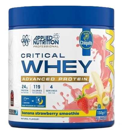 Critical Whey, Banana Strawberry Smoothie - 132g (4 servings)