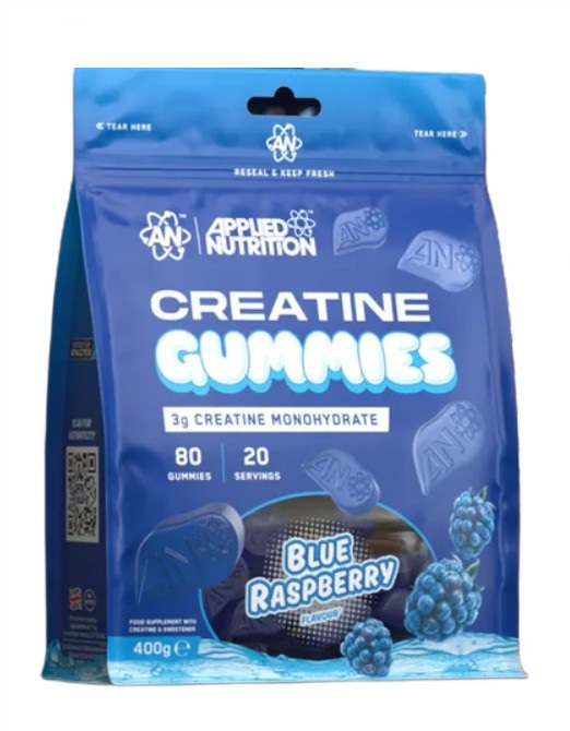 Creatine Gummies, Blue Raspberry - 80 gummies