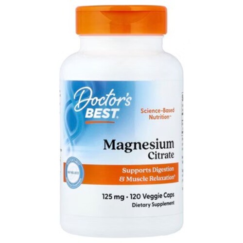 Magnesium Citrate. 125mg - 120 vcaps