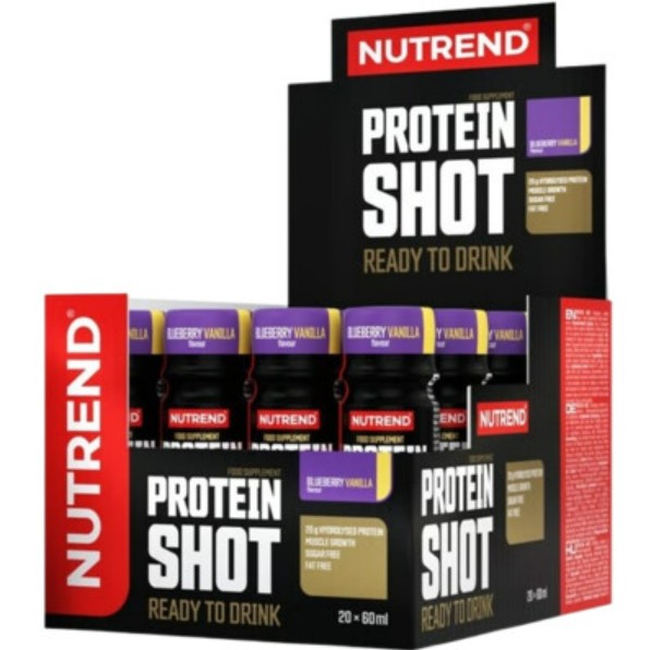 Protein Shot. Blueberry Vanilla - 20 x 60 ml.