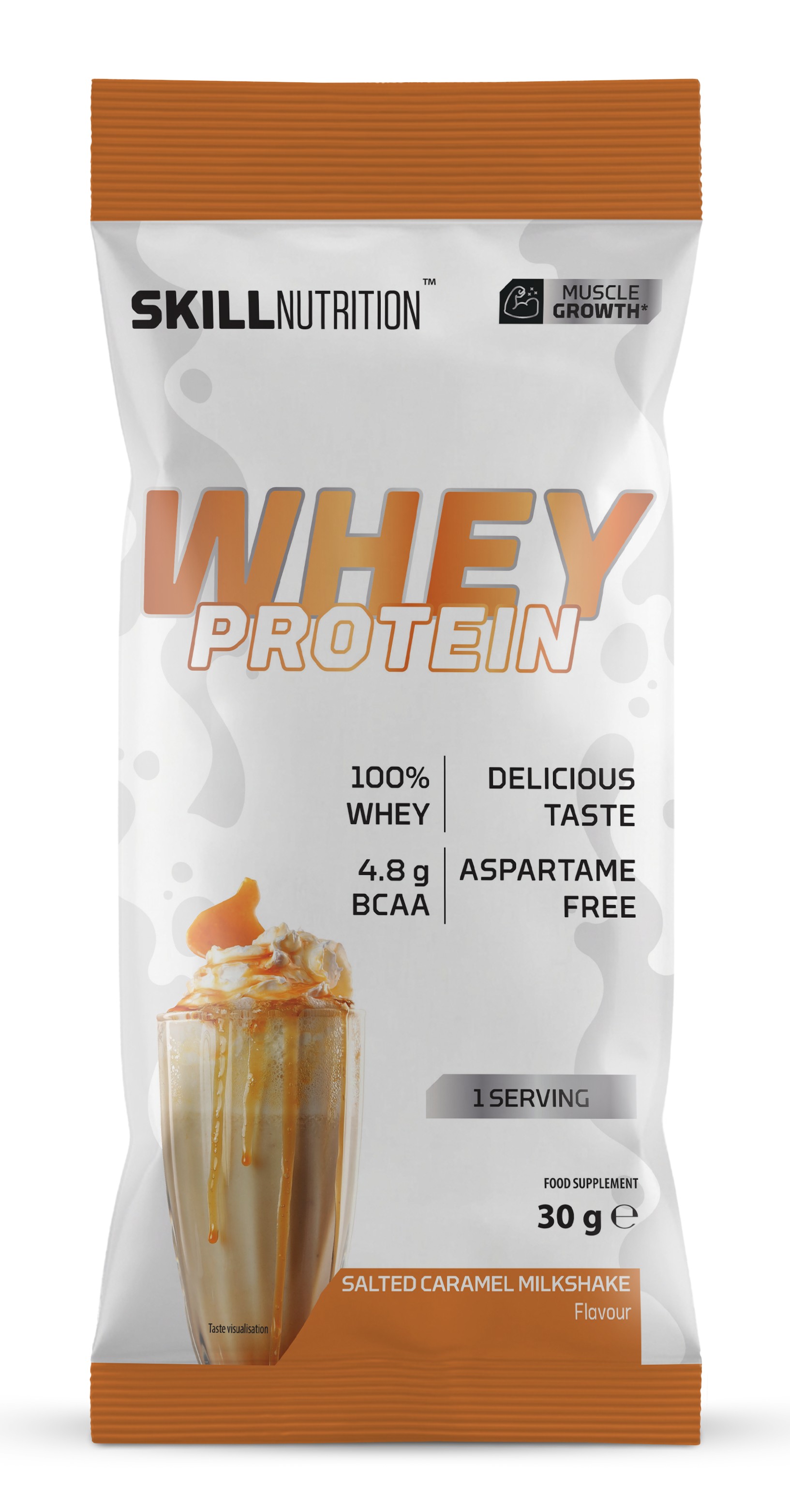 Whey Protein Powder, Salted Caramel Milkshake - 30g (1 serving)