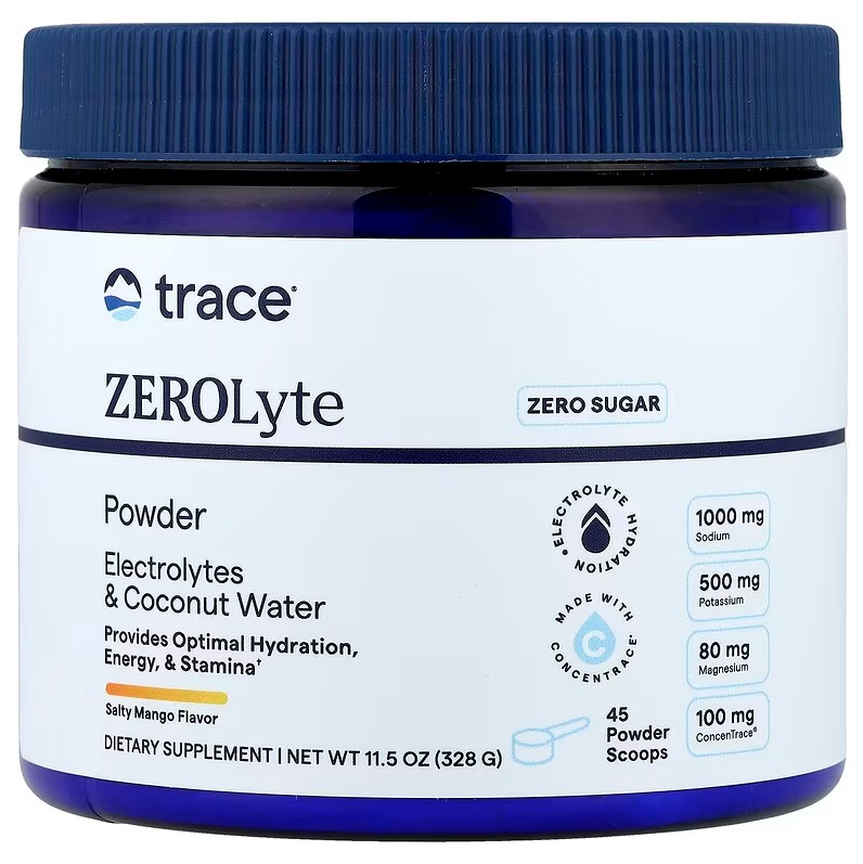 ZEROLyte Powder, Salty Mango - 328g
