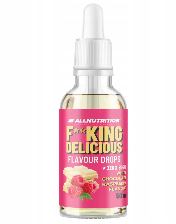 Fitking Delicious Flavour Drops, White Chocolate Raspberry - 50 ml.