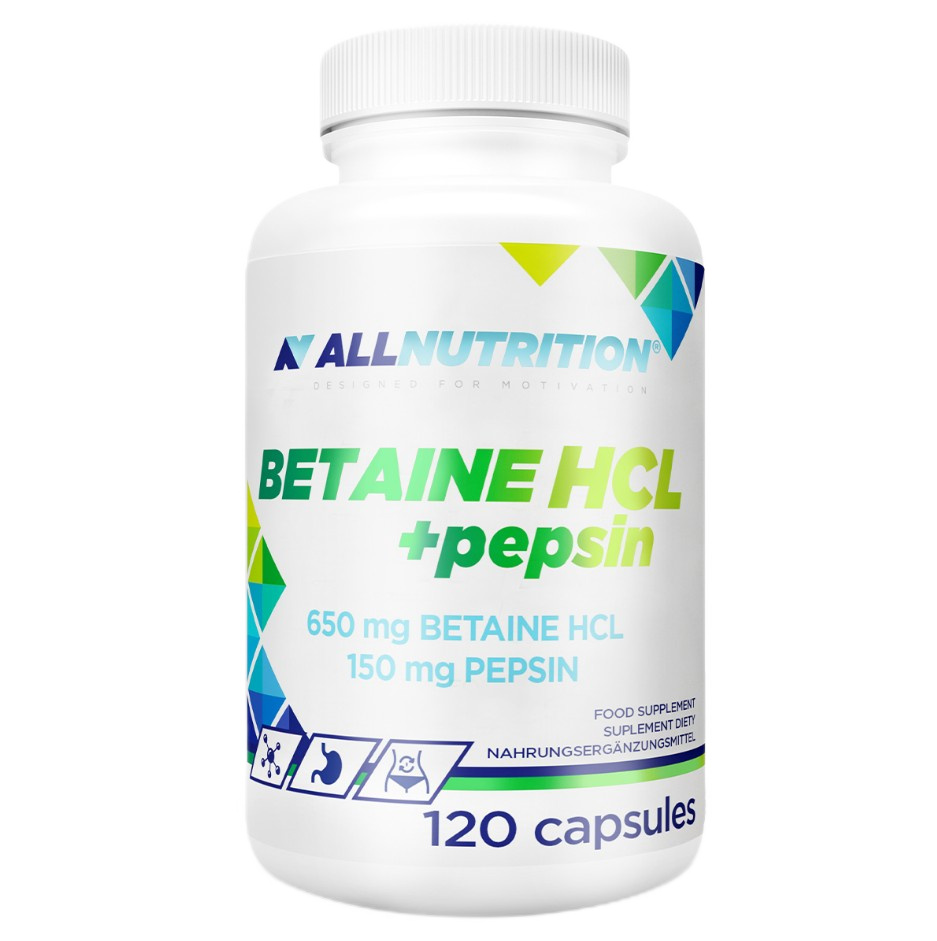Betaine HCl + Pepsin - 120 caps (EAN 5902837765204)