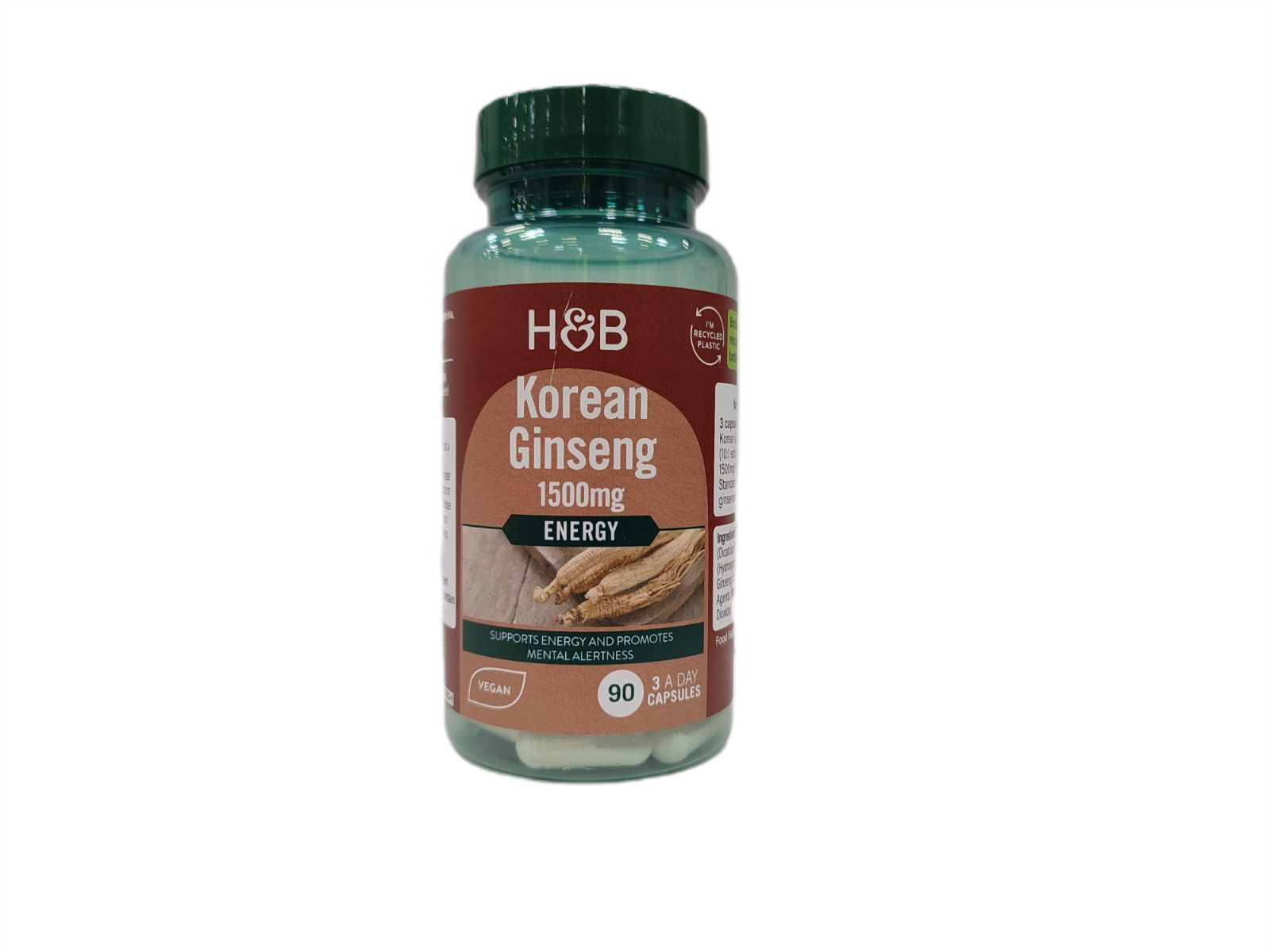 Korean Ginseng, 1500mg - 90 vcaps