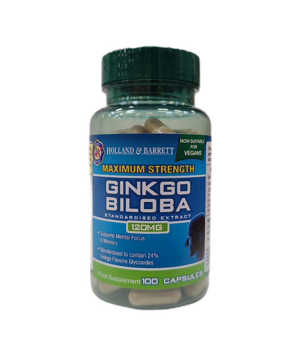 Maximum Strength Ginkgo Biloba, 120mg - 100 caps