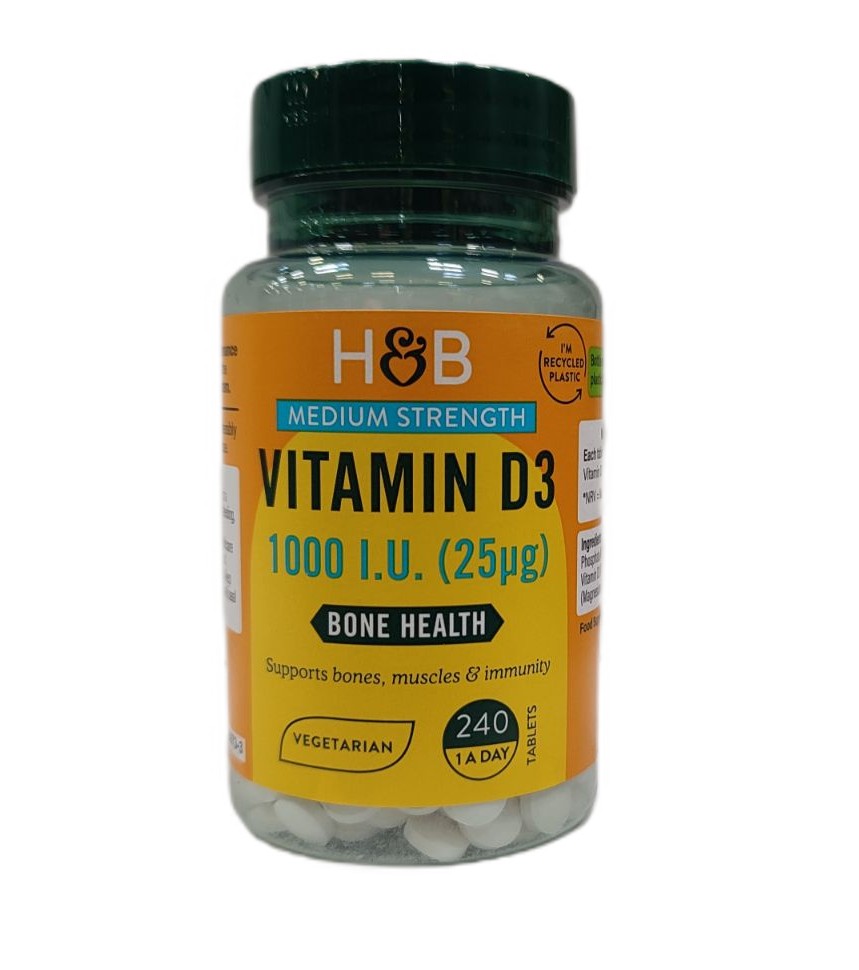 Vitamin D, 25mcg - 240 tabs
