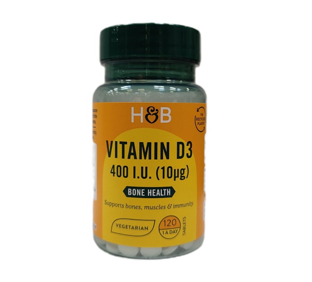 Vitamin D3, 10mcg - 120 tablets