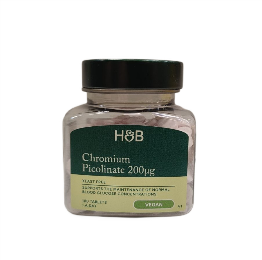 Chromium Picolinate, 200mcg - 180 tablets