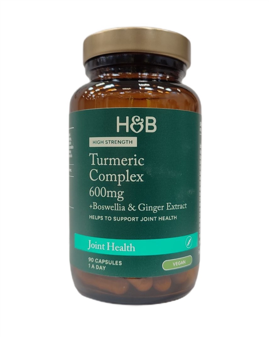 High Strength Turmeric Complex plus Boswellia & Ginger Extract, 600mg - 90 caps